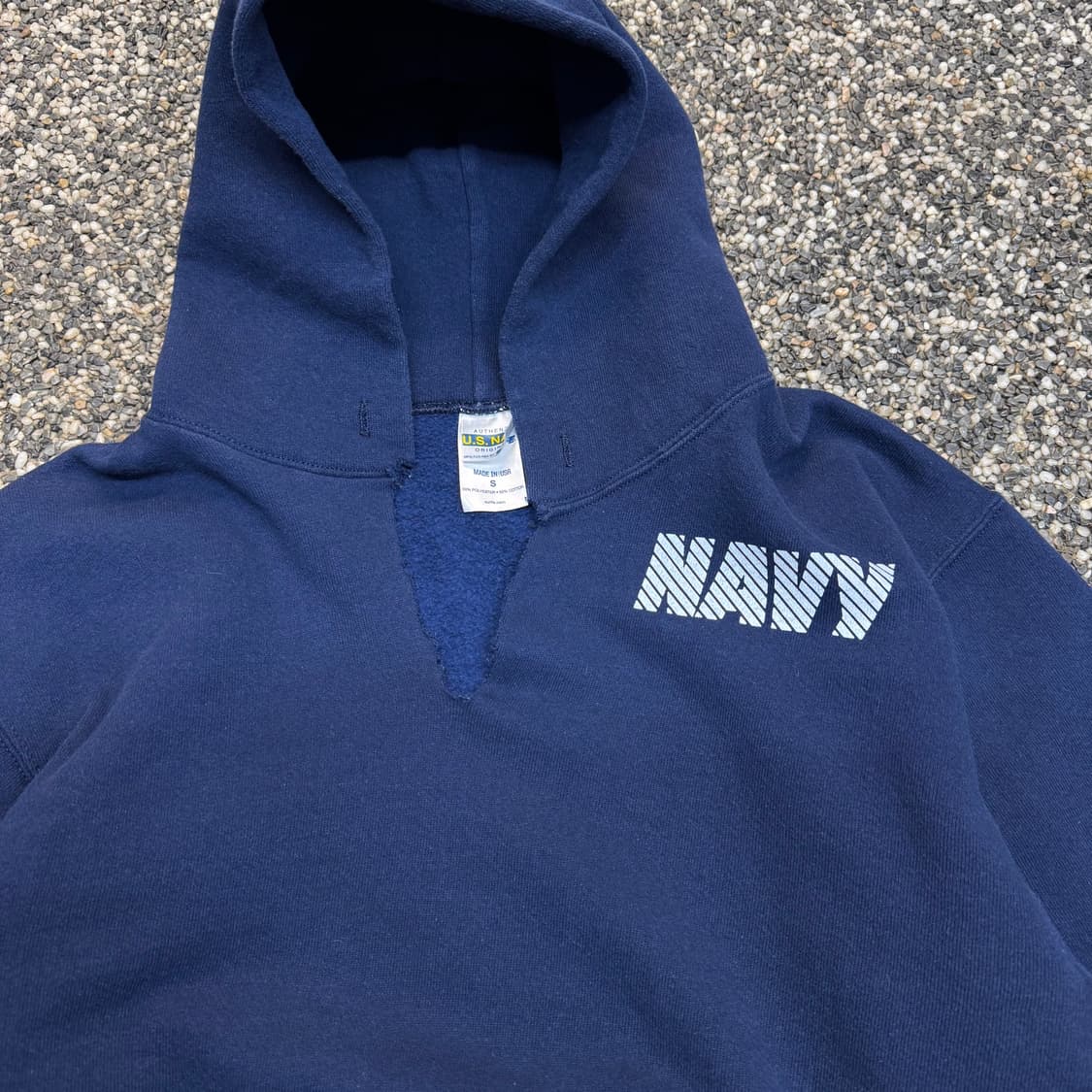 90s Soffe US Navy 미 해군 스웻 후드티 made in US 상품이미지2