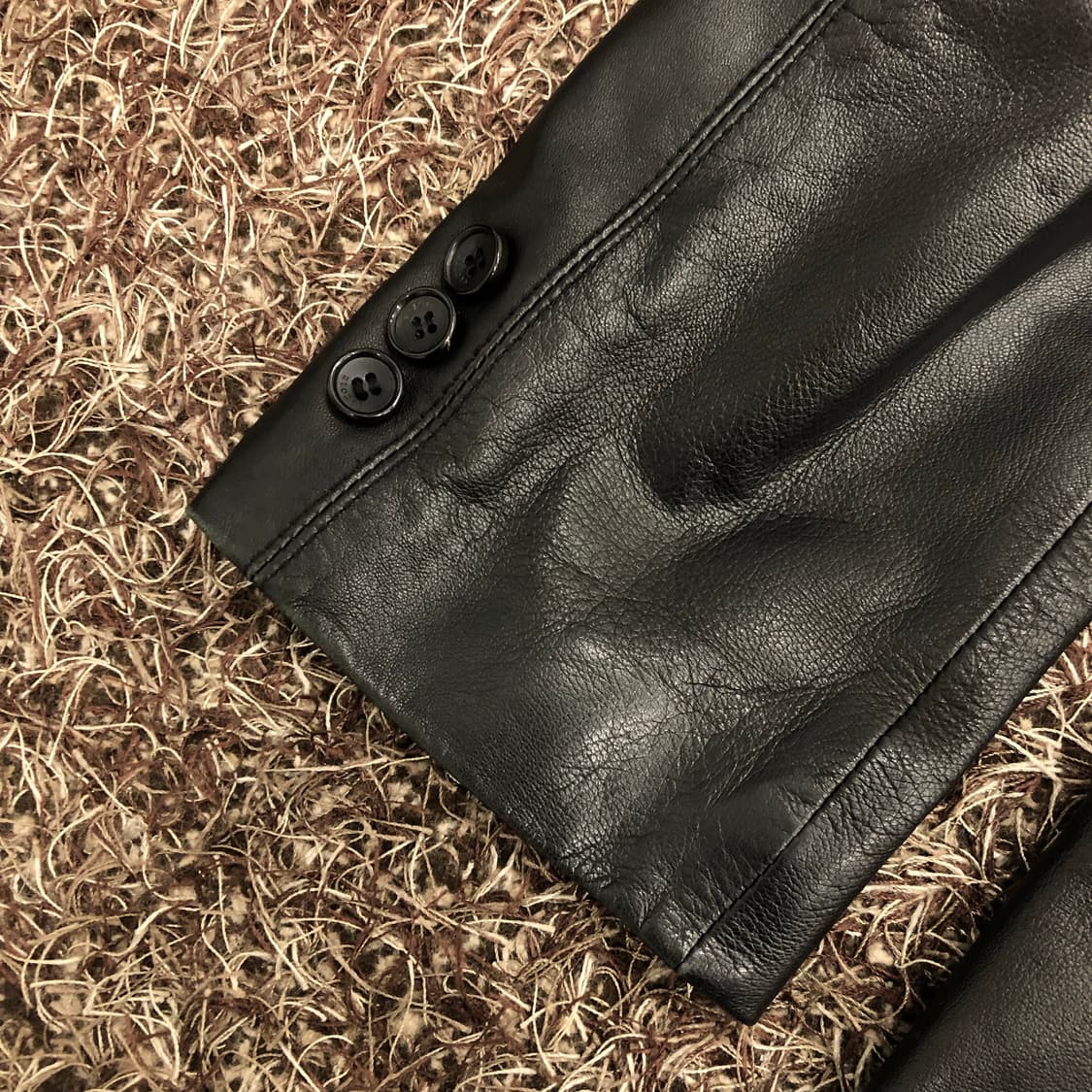 지오지아 양가죽 블레이저 레더 가죽 자켓  상품이미지3