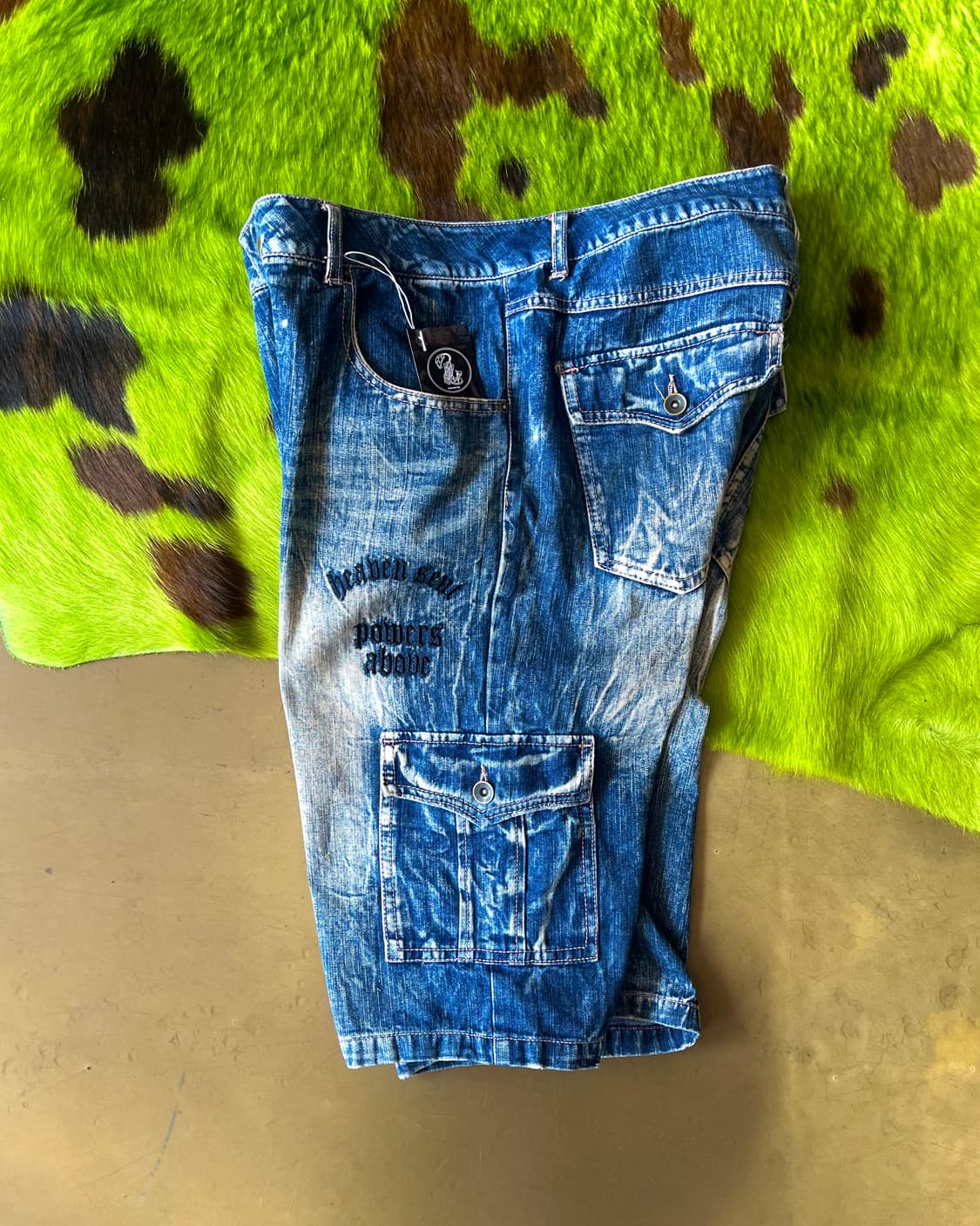 JPN Vintage Cargo Denim Bermuda Shorts 상품이미지3