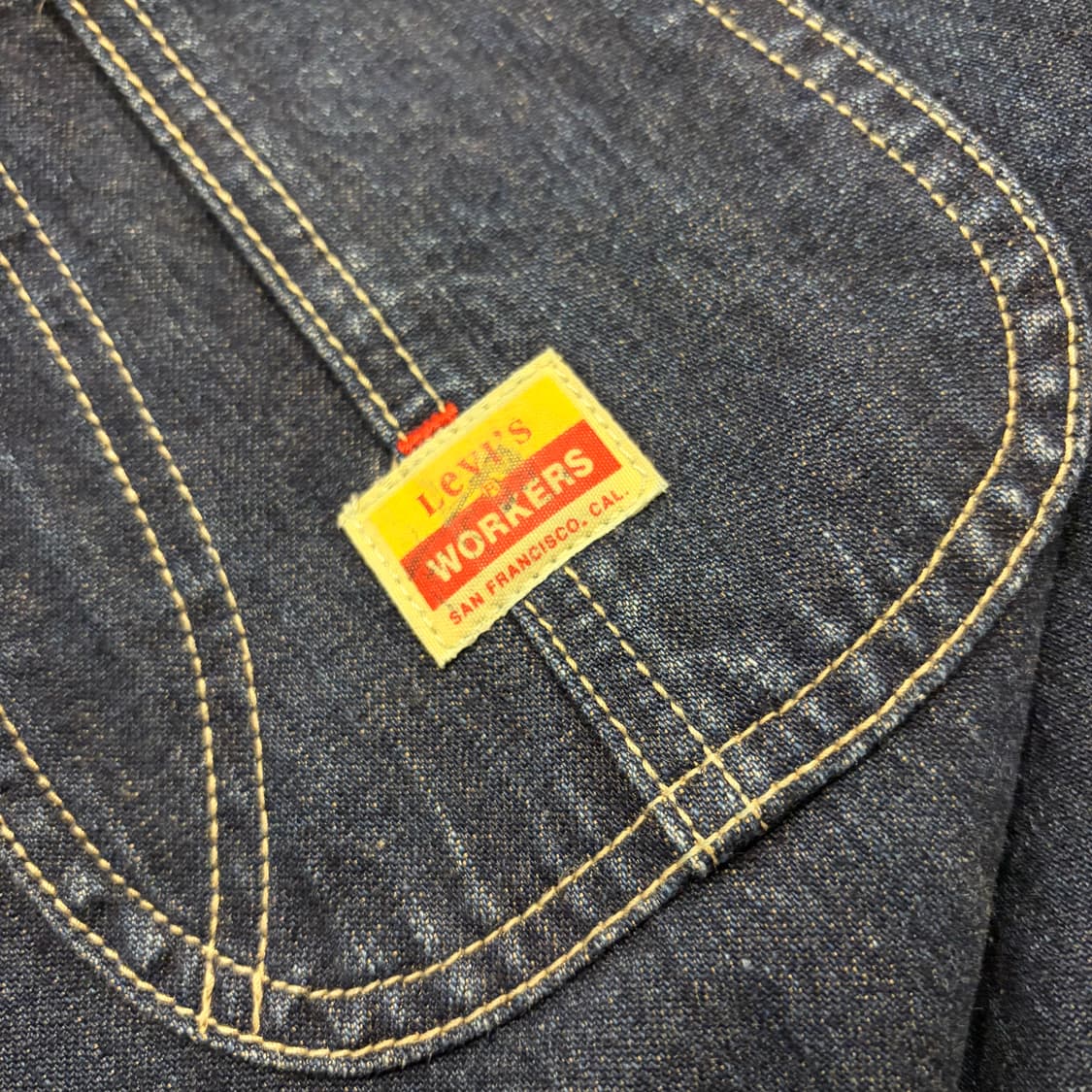 [38] 90s 리바이스 일본판 워크웨어 데님 커버올 자켓 C979 상품이미지4