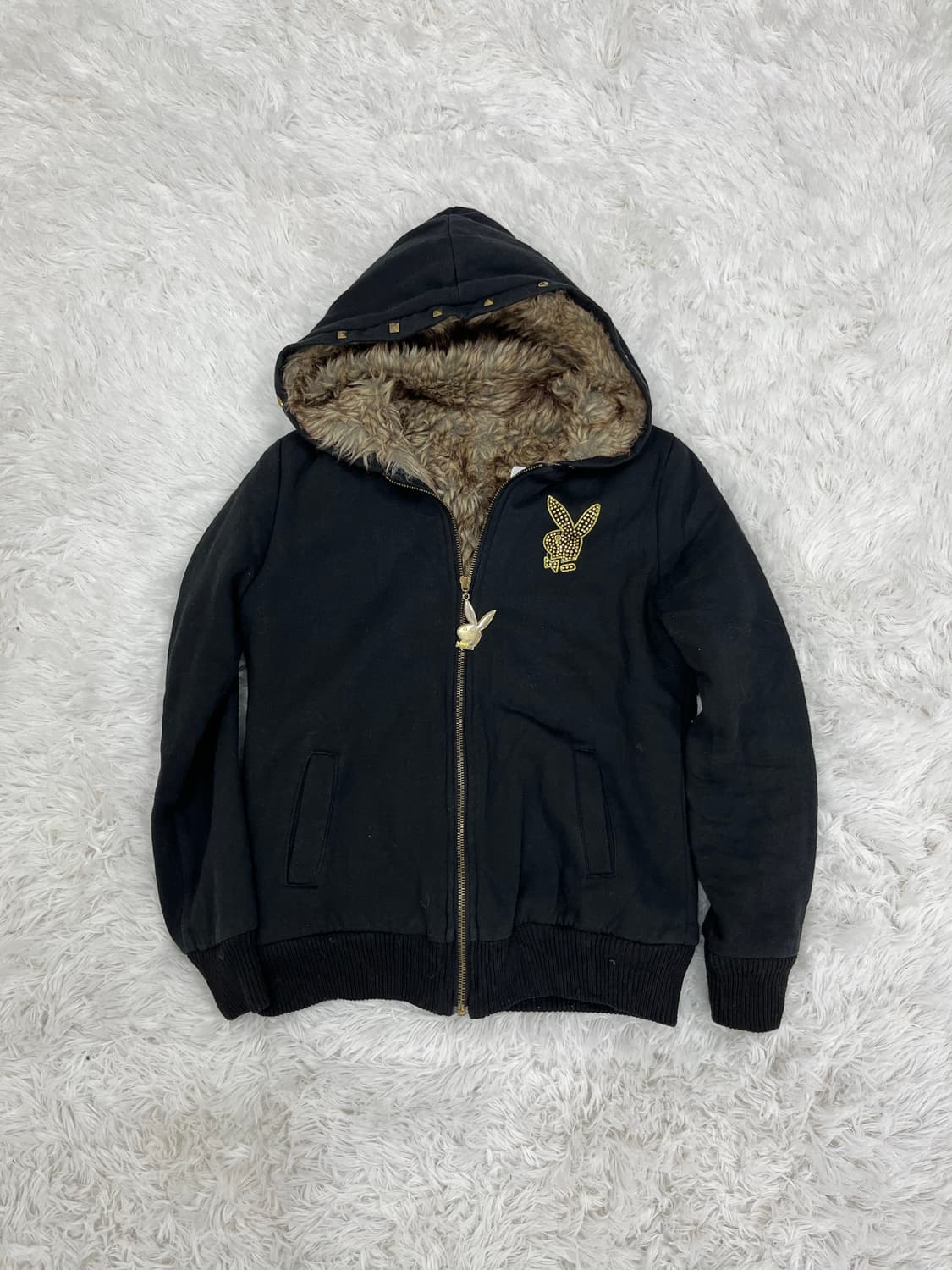 Playboy P2K 스터드 포인트 양털 후드집업 상품이미지9