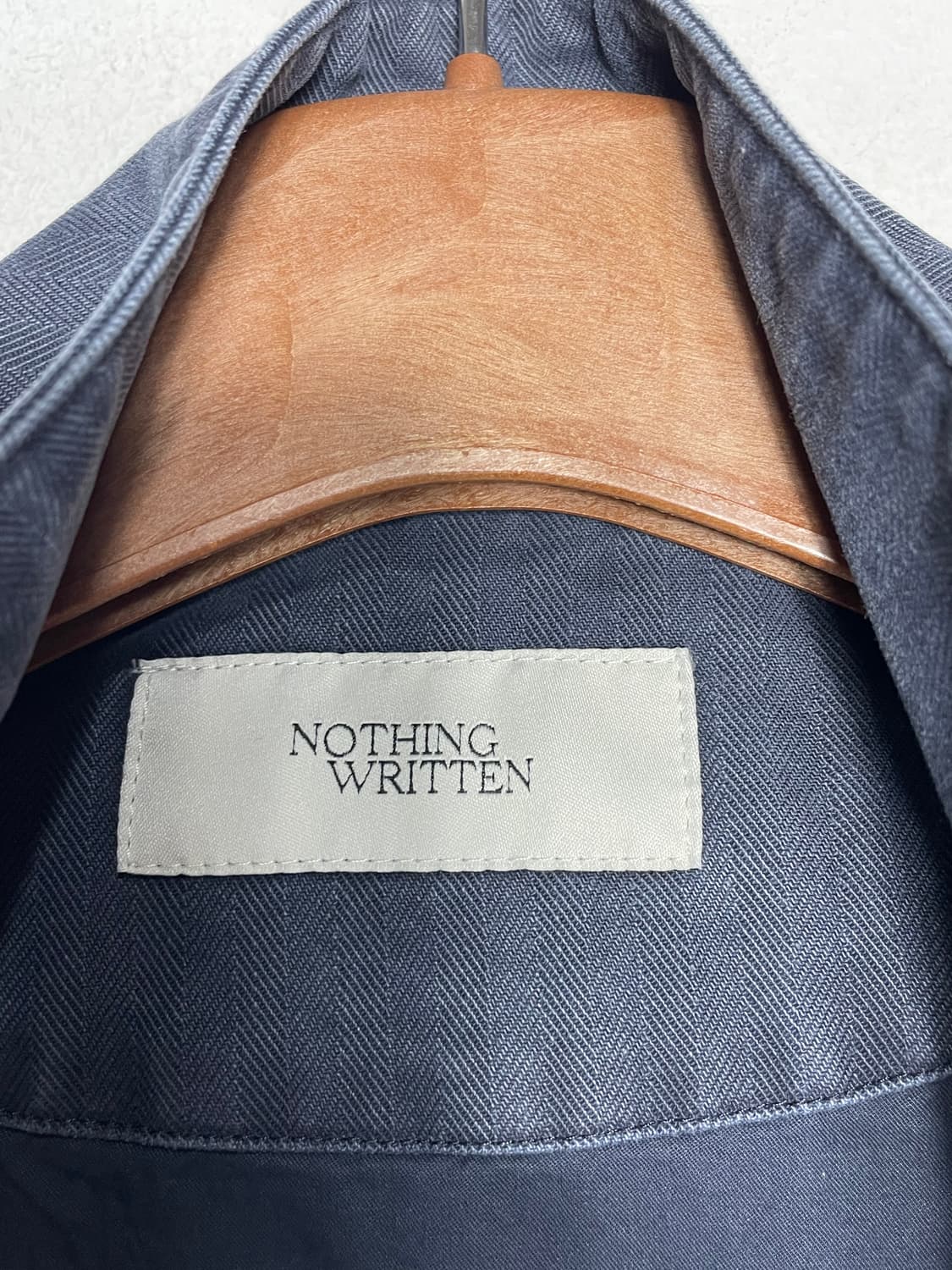 NOTHING WRITTEN 낫띵리튼 워싱 블루종 자켓 상품이미지3