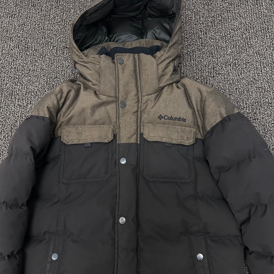 컬럼비아 구스다운 브라운 패딩 L 상품이미지2