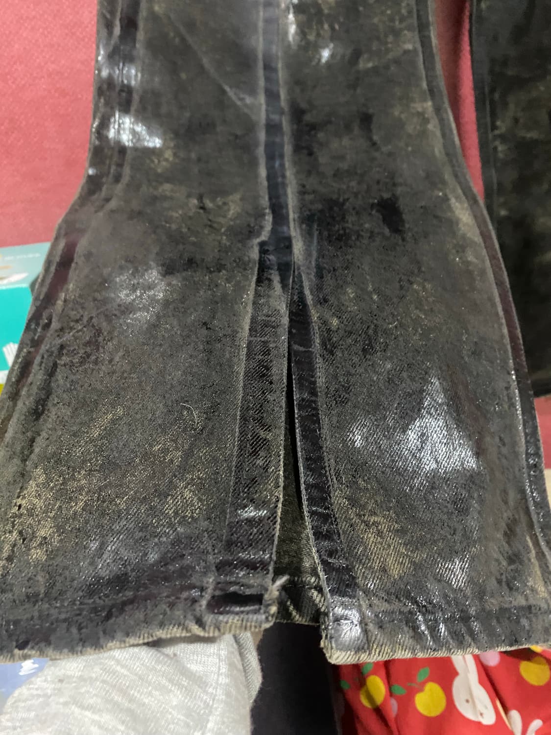 ZARA 데님 팬츠 블랙 EUR34 상품이미지3