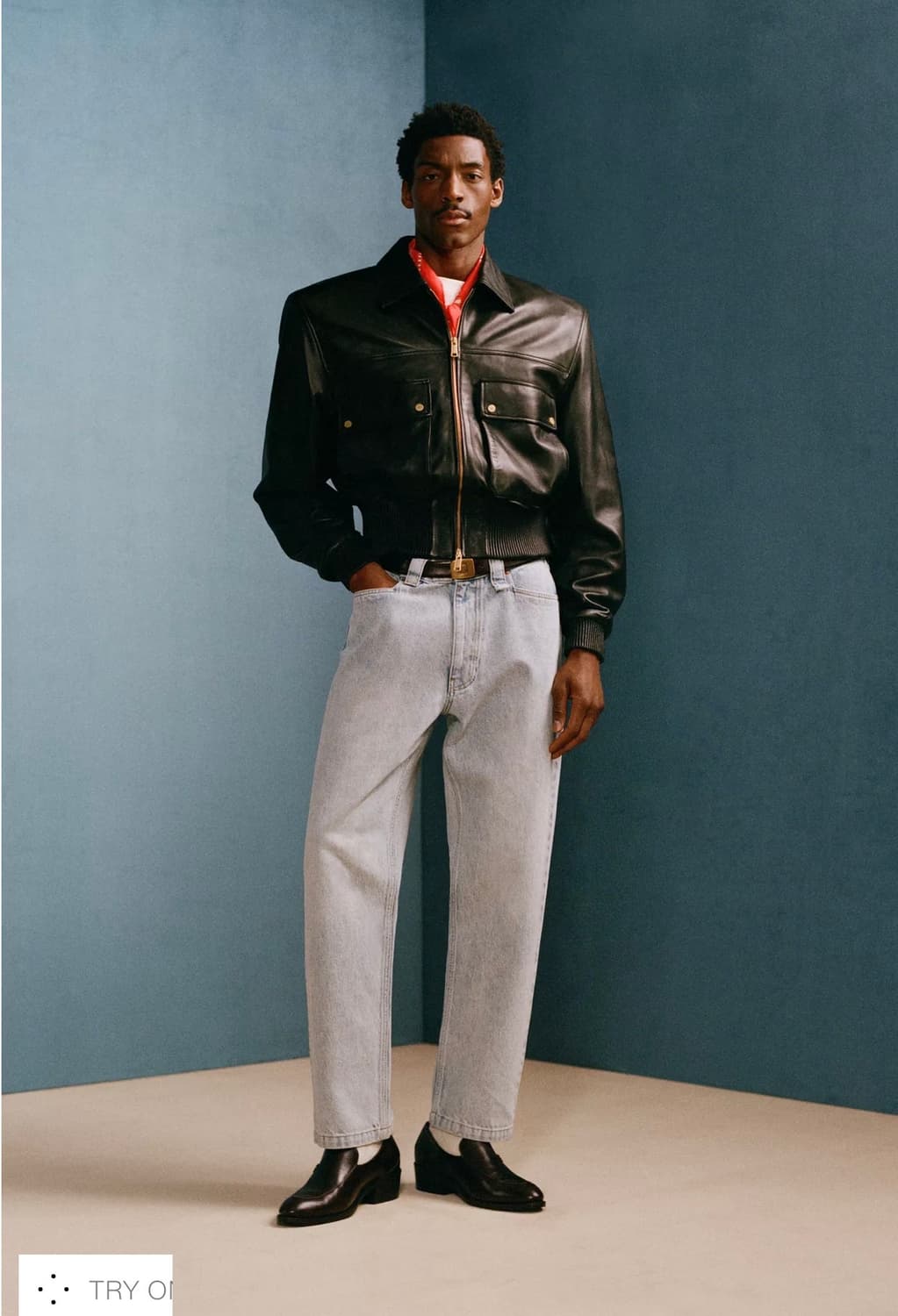 Zara x Chavarria 자라 크롭 레더 XL 상품이미지2