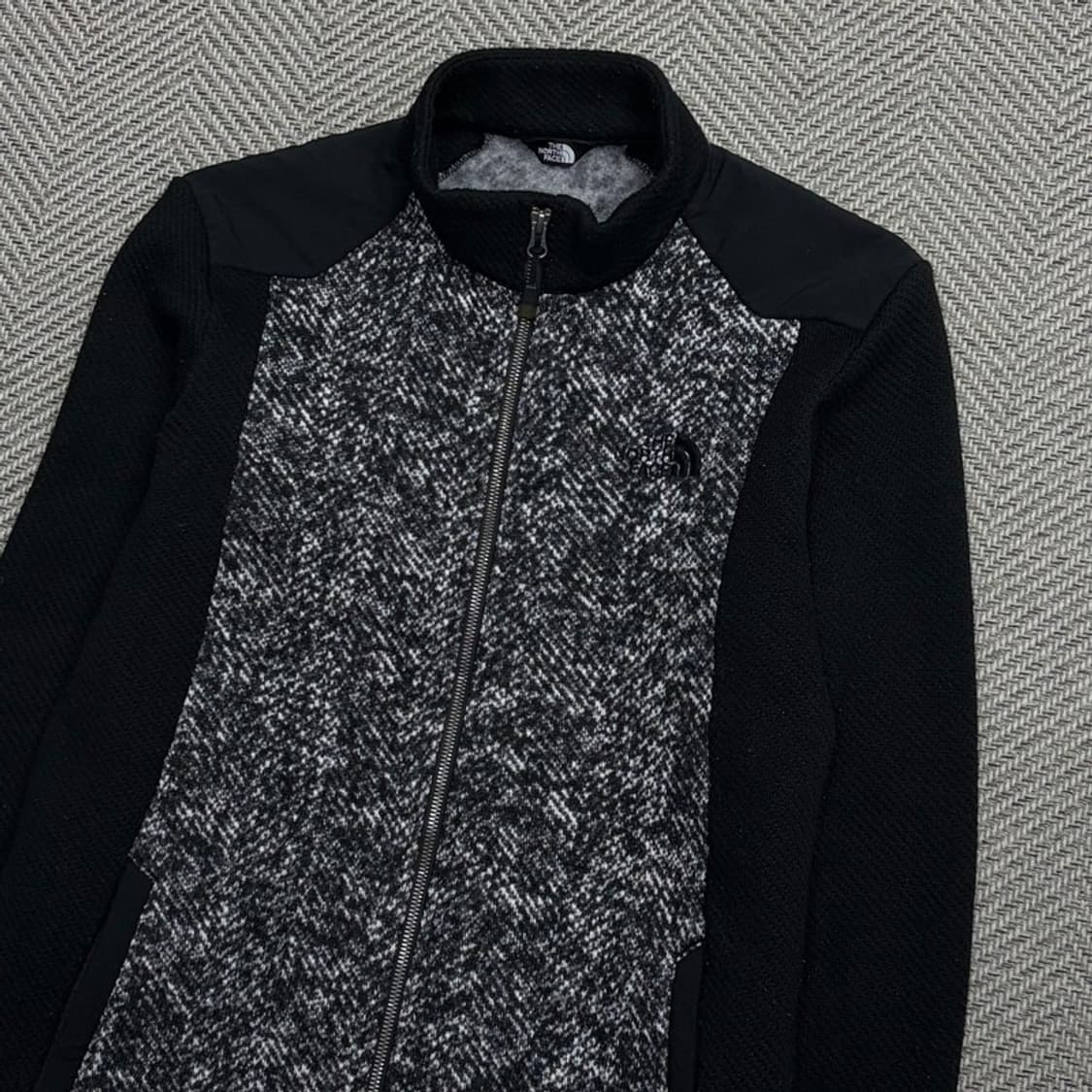 노스페이스 블랙 보카시 니트 집업 v1705 상품이미지3