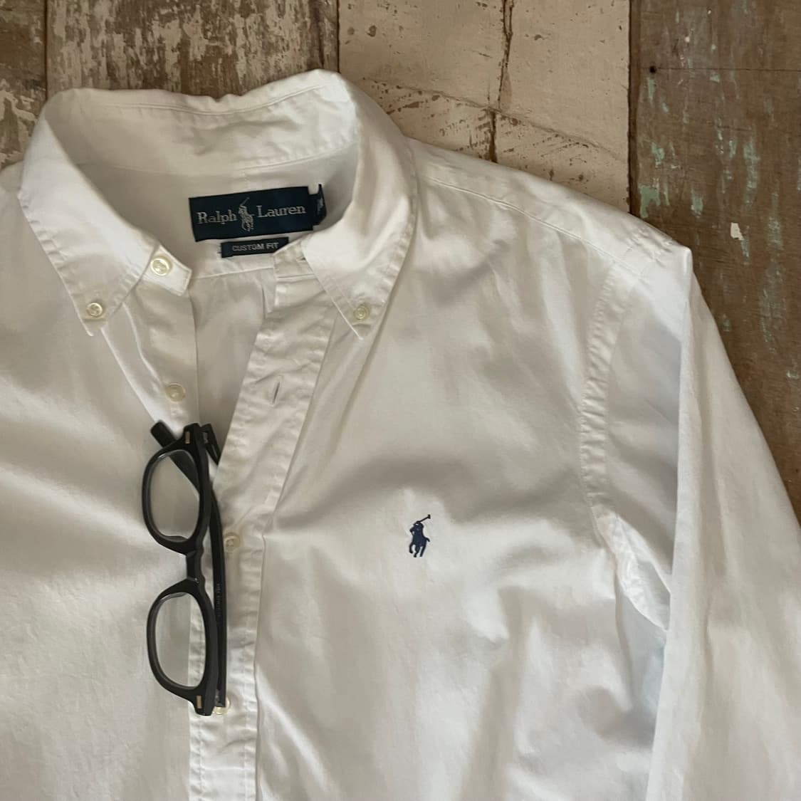 폴로 랄프로렌 화이트 커스텀핏 셔츠 상품이미지3