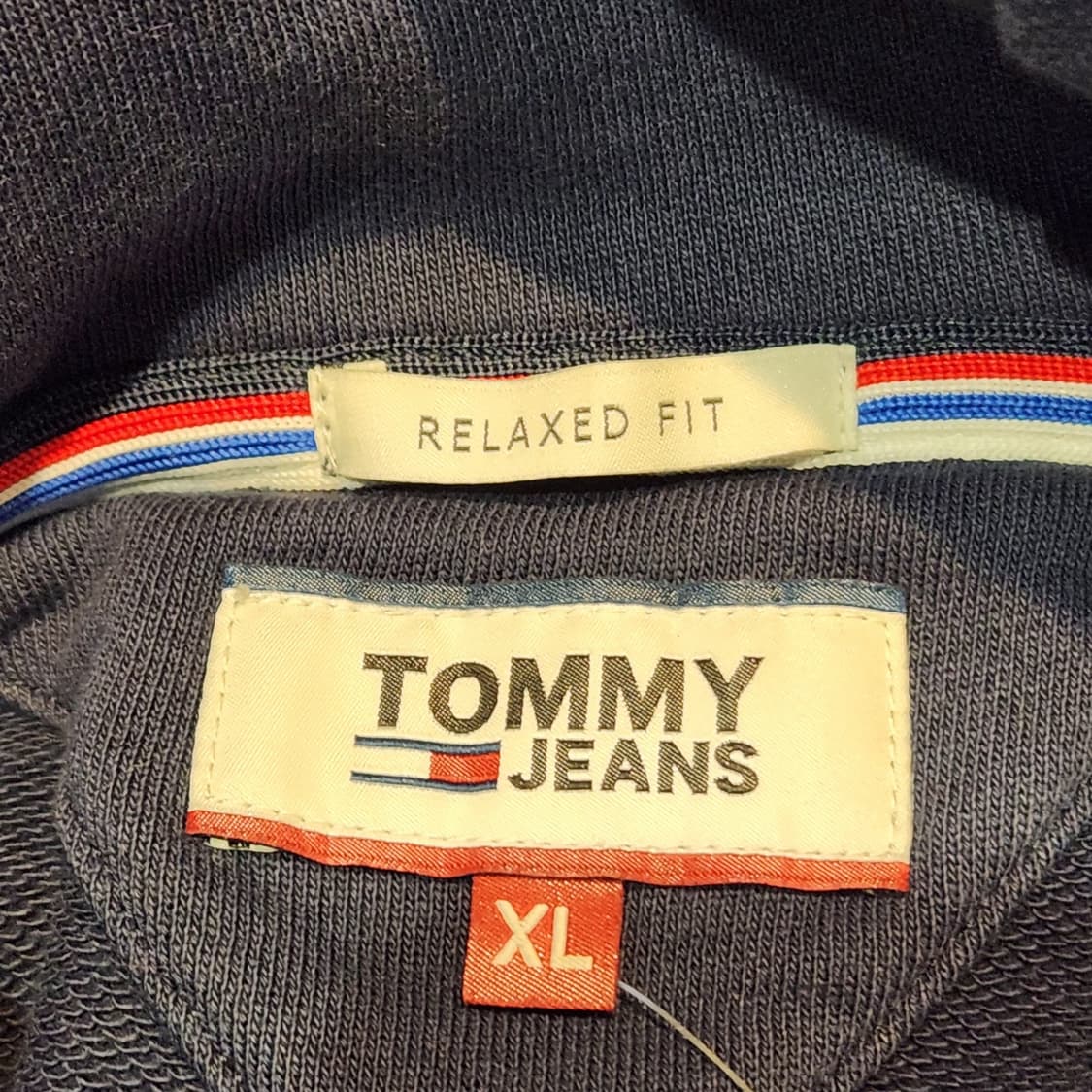 타미 진스 네이비 로고 후드티 XL 상품이미지2
