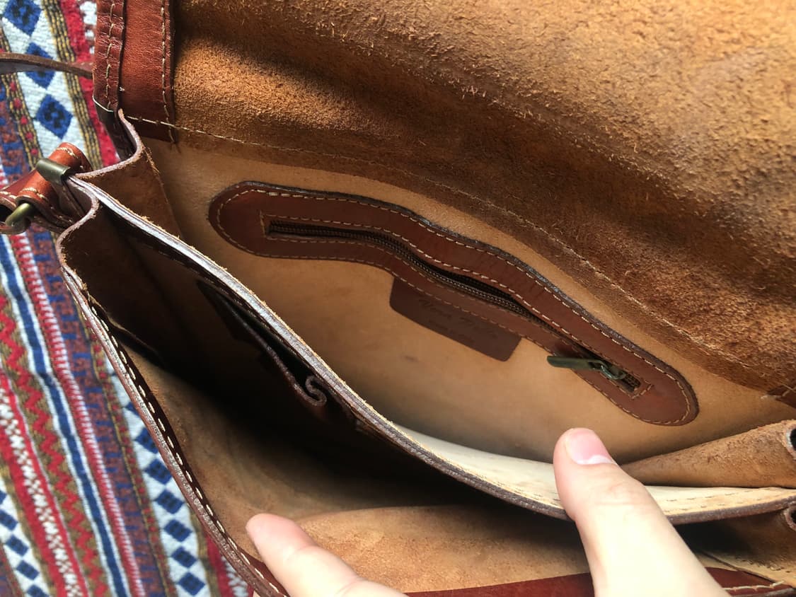 빈티지 이탈리아 레더 크로스백 상품이미지5