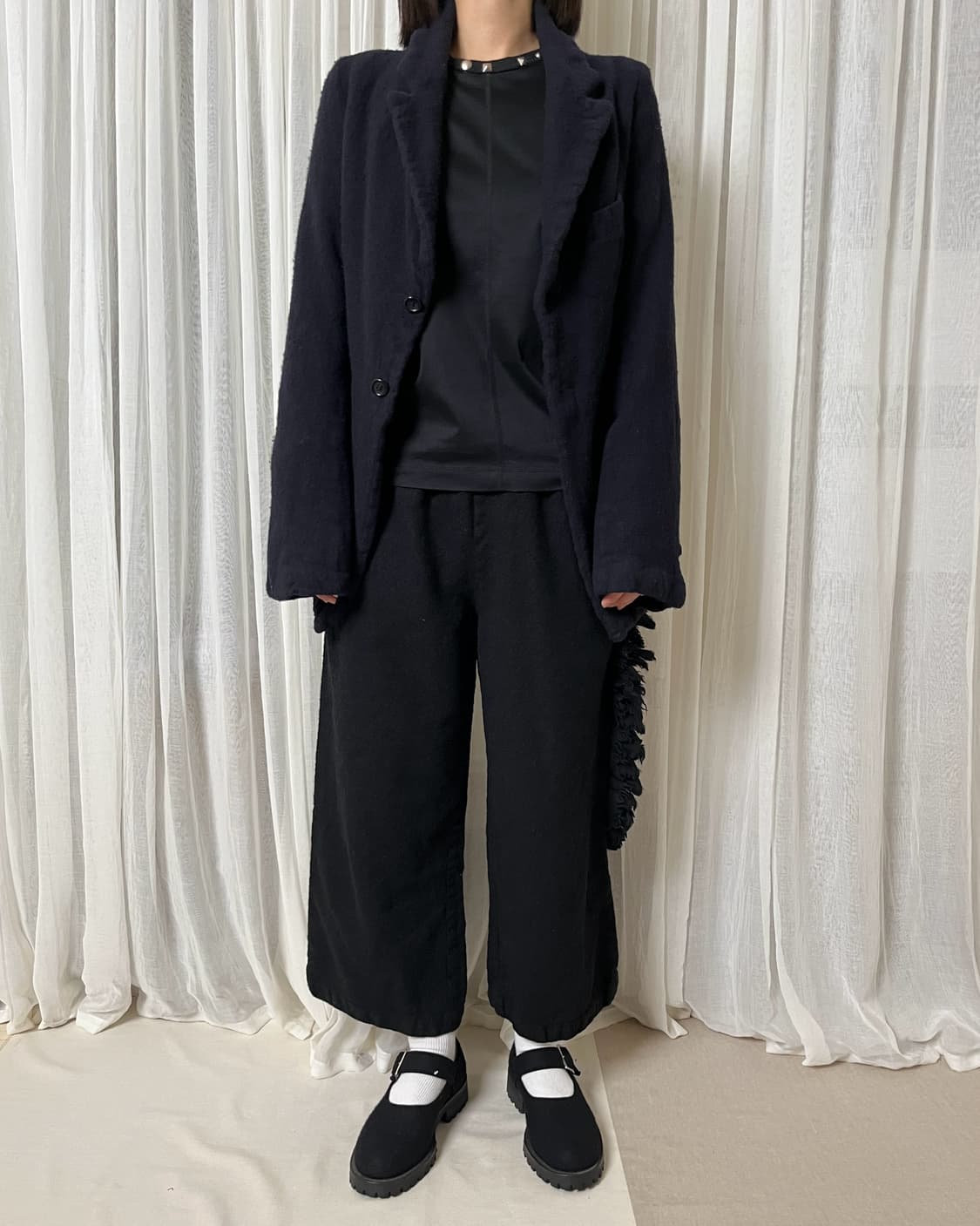 꼼데가르송 09aw 축융 울 도킹 자켓 comme des garcons 상품이미지8