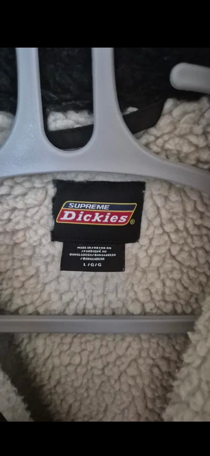 슈프림X디키즈 퍼 칼라 봄버자켓 블랙 L 상품이미지2