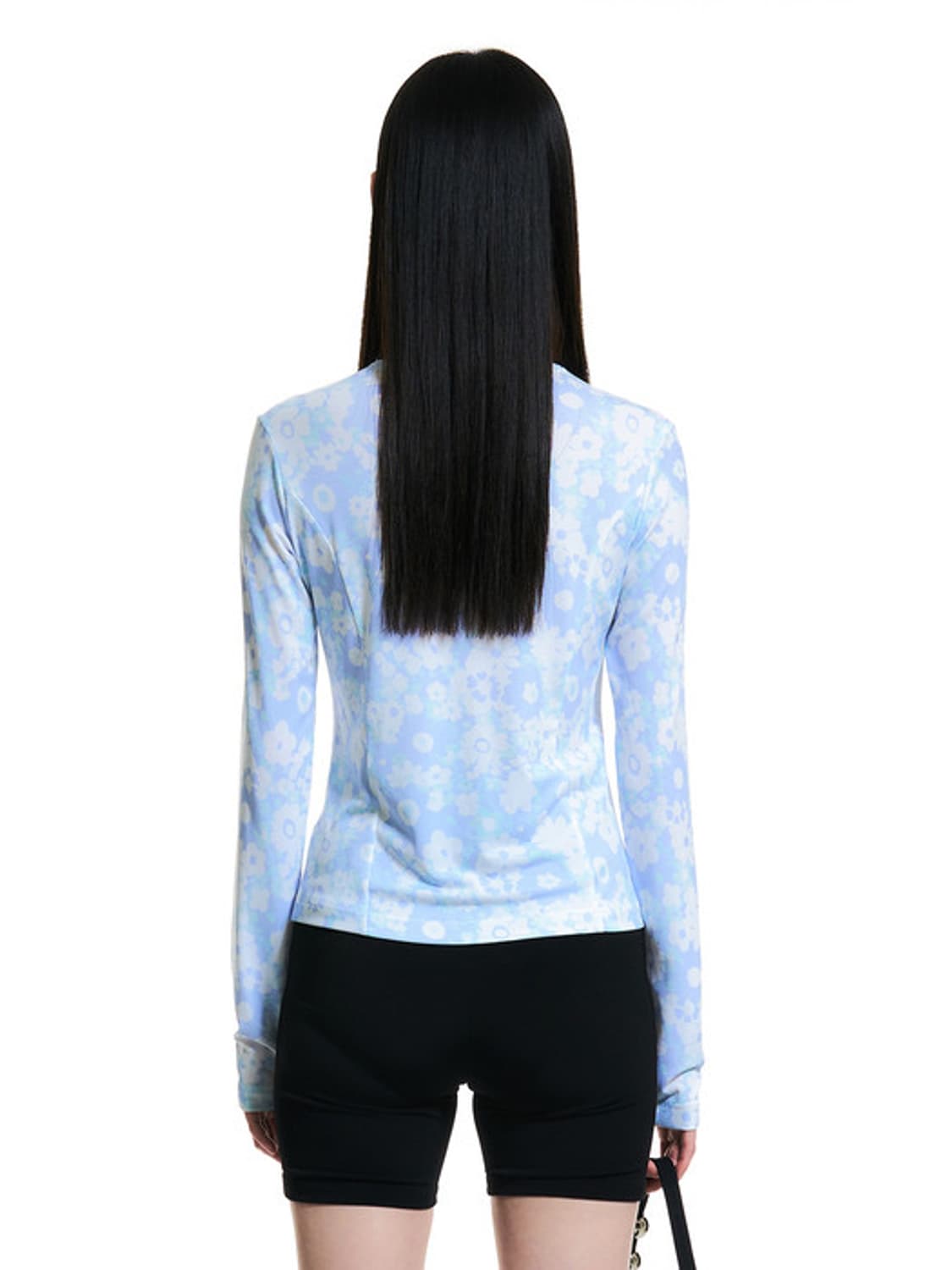 yunse flower print boat neck 상품이미지3