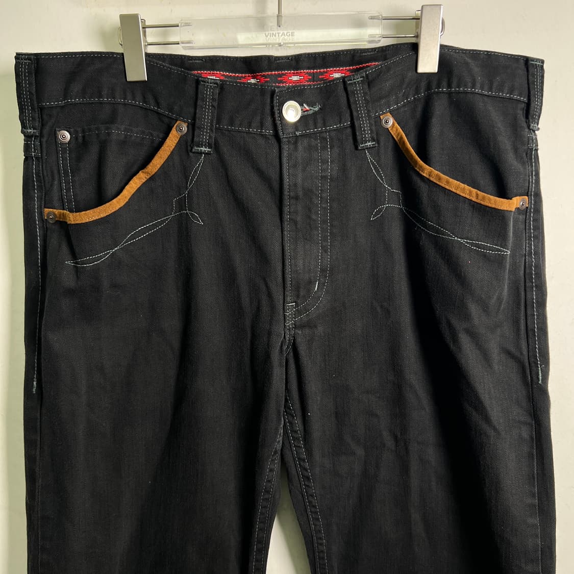 Edwin 에드윈 익스클루시브 빈티지 라인 웨스턴 블랙 데님 팬츠  상품이미지3