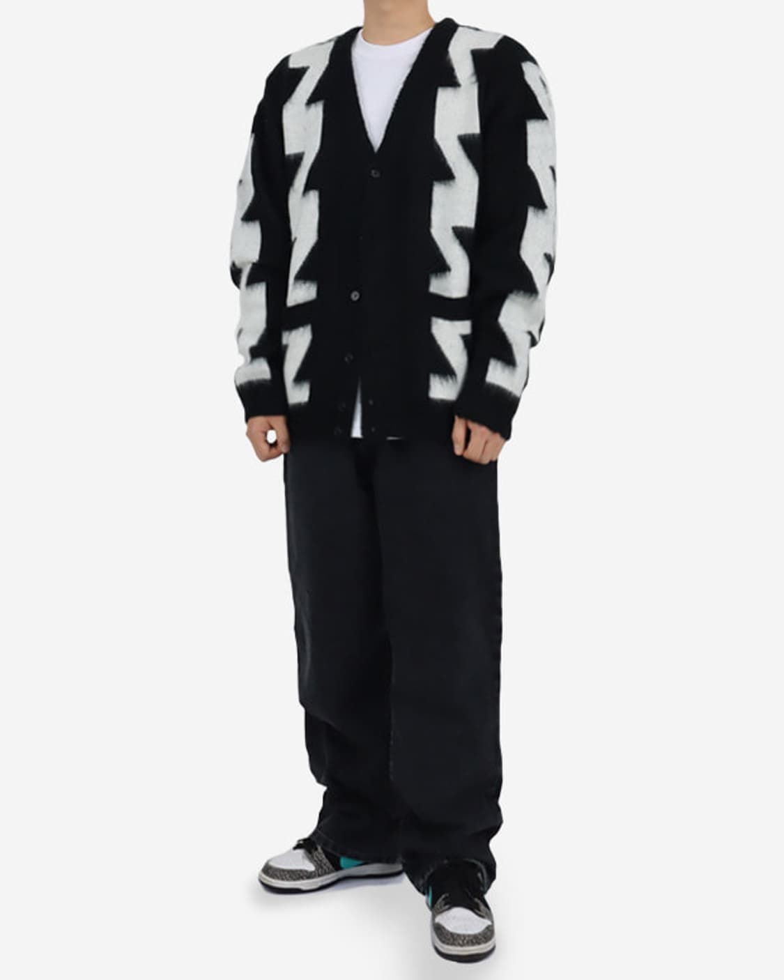 오베이 덱스터 가디건 DEXTER CARDIGAN BLACK MULTI 상품이미지5