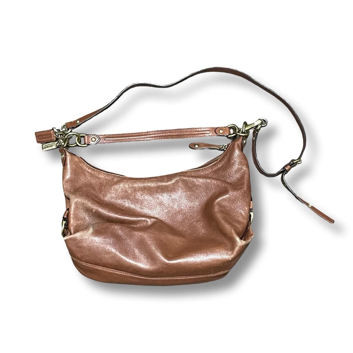 코치 빈티지 레더 숄더백 핸드백 브라운 상품이미지6