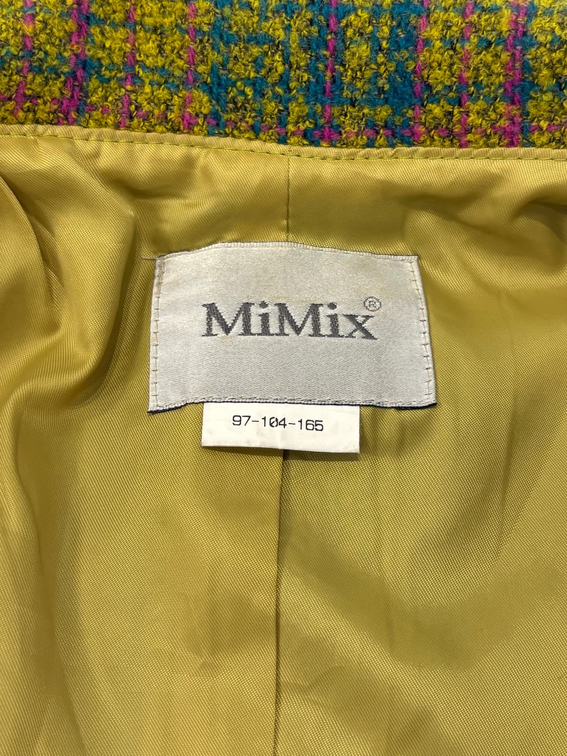 vintage wool checkered jacket 상품이미지8