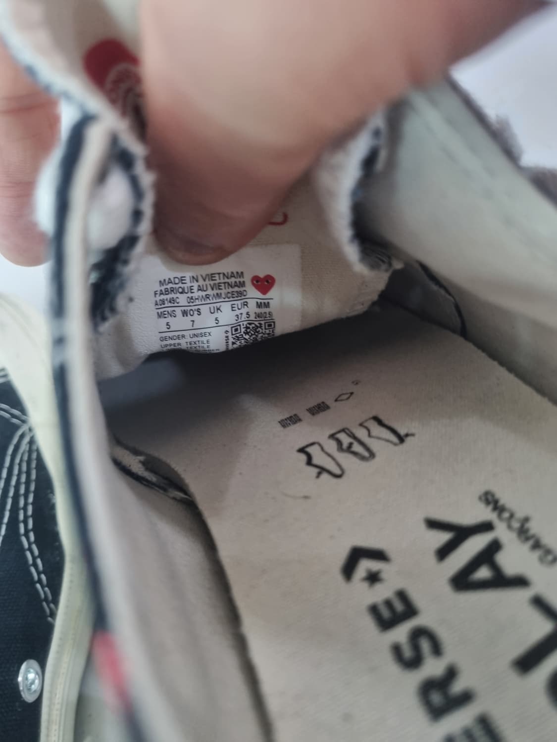 240 컨버스 꼼데가르송  상품이미지6