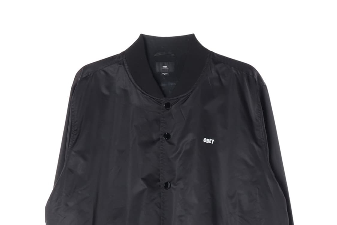 OBEY 빅페이스 로고 블랙 코치자켓 XL 상품이미지2