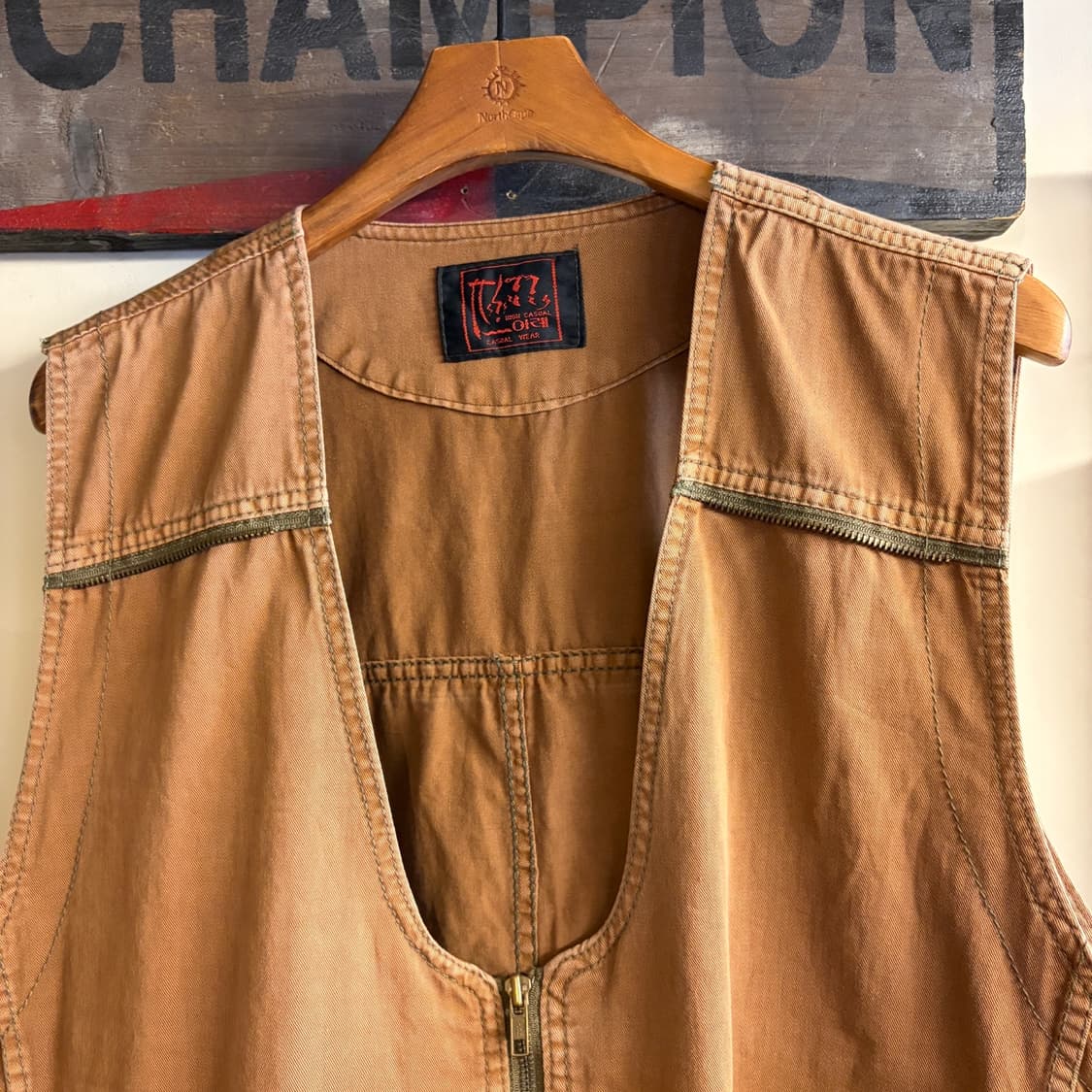 Vintage Work Vest Brown 상품이미지2