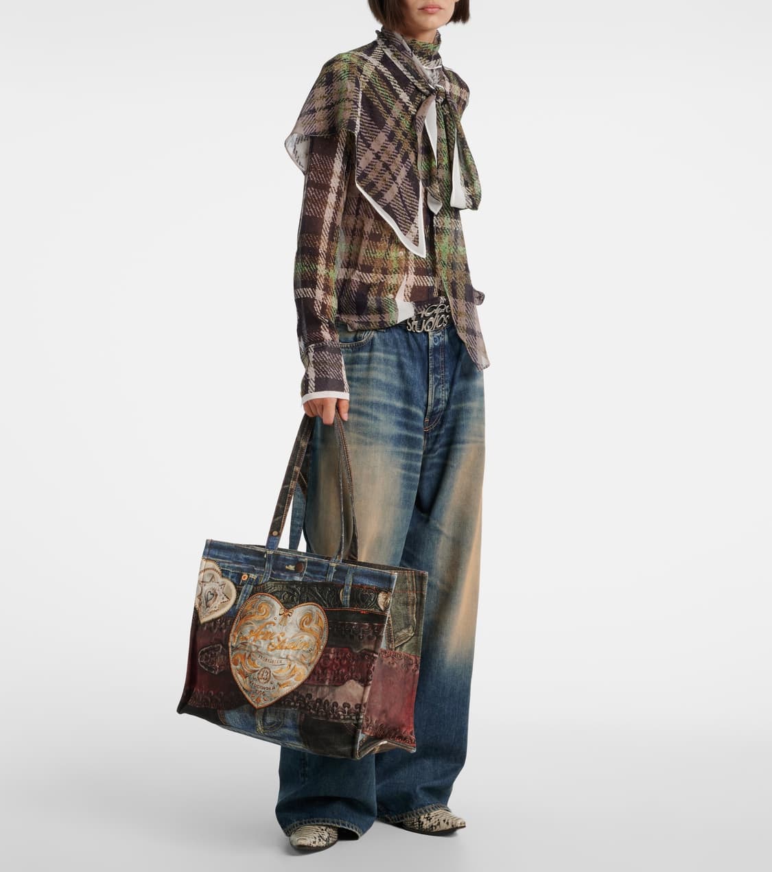 아크네스튜디오 25fw 트롱프뢰유 데님 토트백 상품이미지5