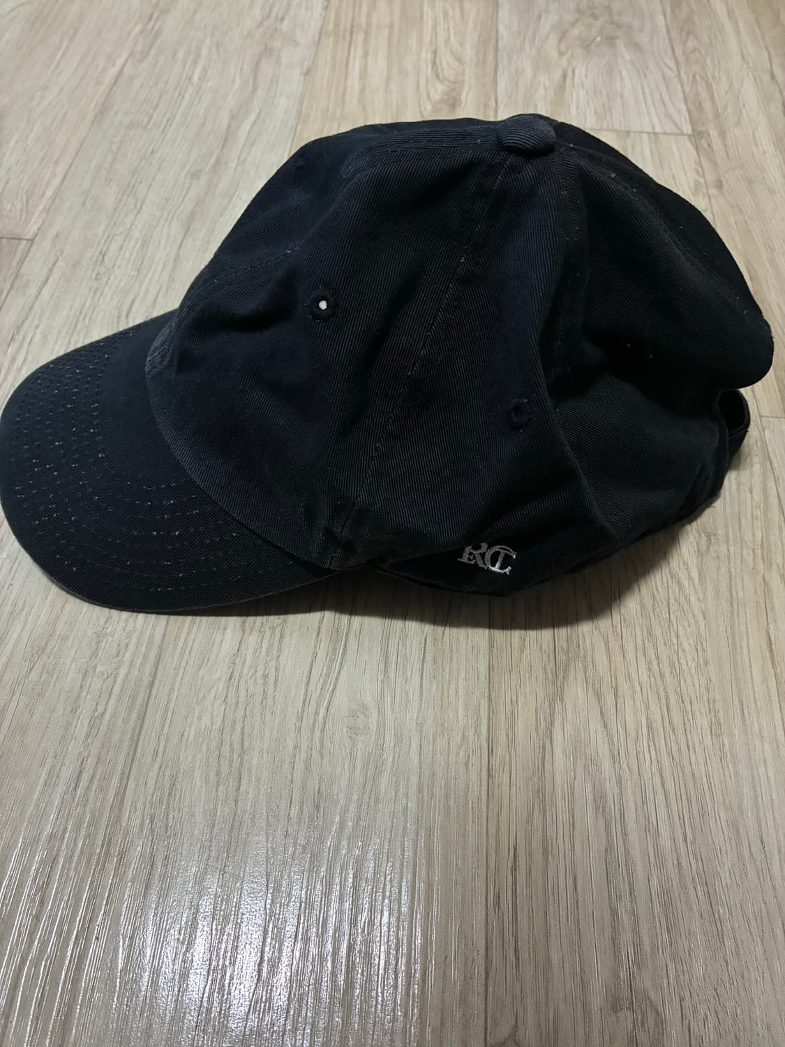 렉토 로고 빈티지 워싱 볼캡 블랙 상품이미지1