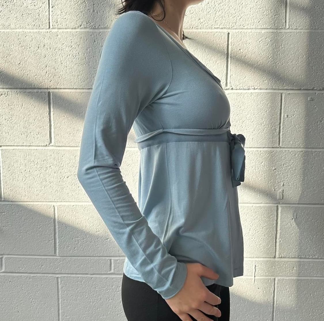 빈티지 cop copine 베이비블루 블라우스 상품이미지5