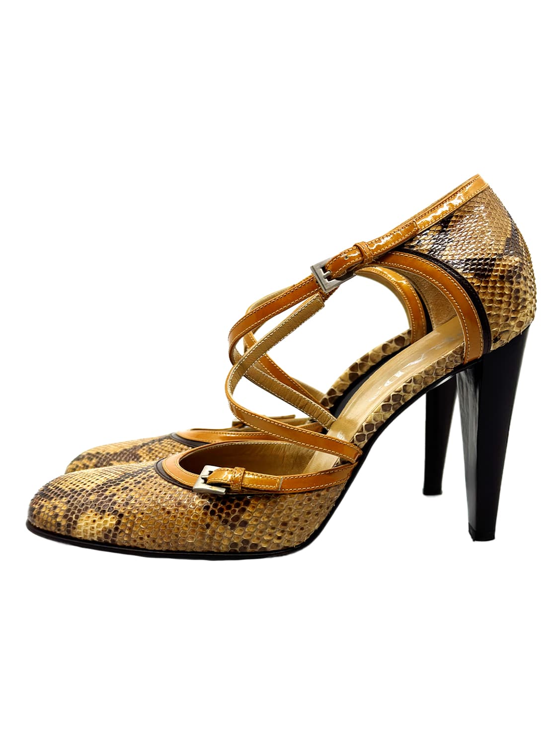Prada Python Leather Strap Pumps/ 36.5 상품이미지1