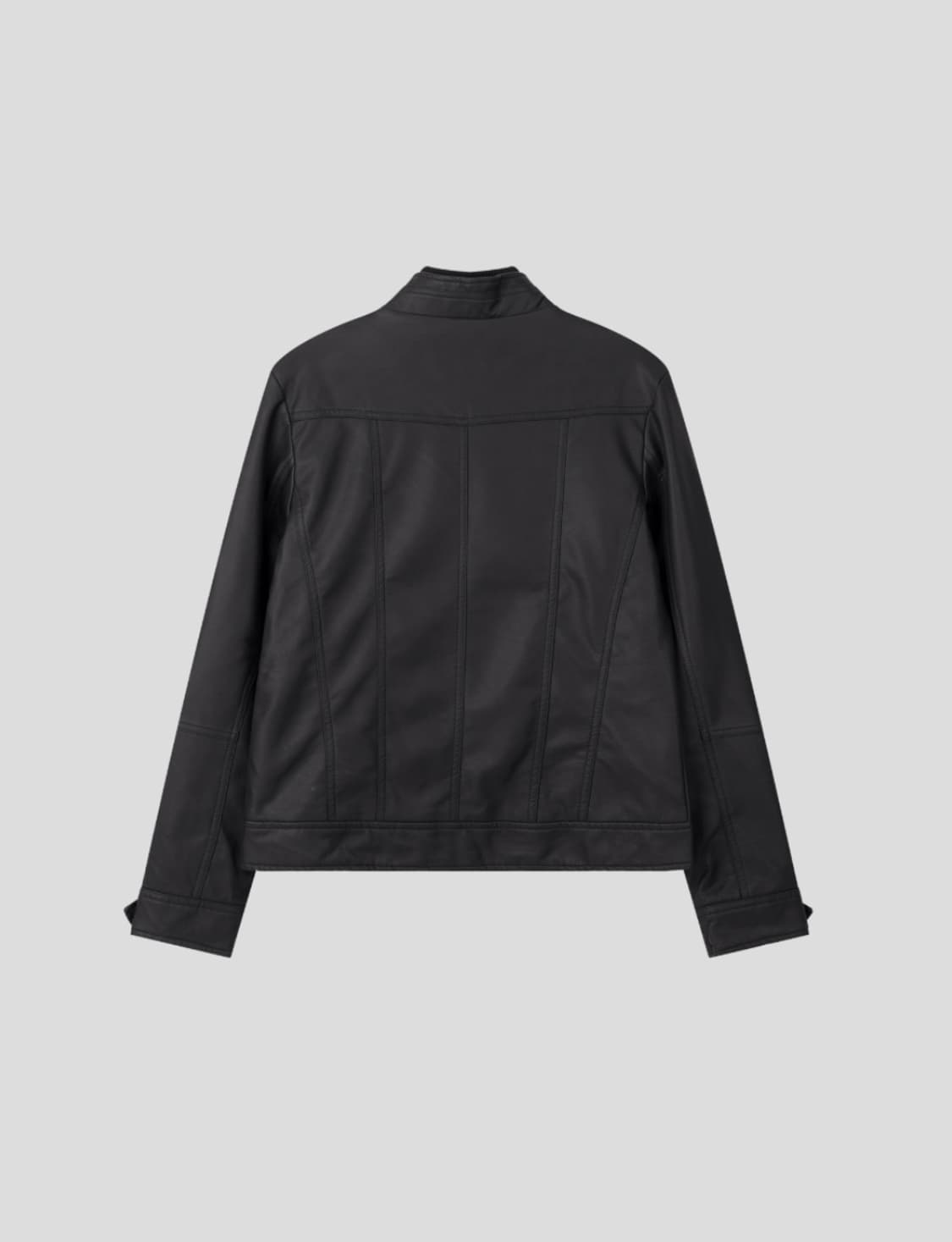 (L)빈티지 블랙 가죽 레더자켓 상품이미지3