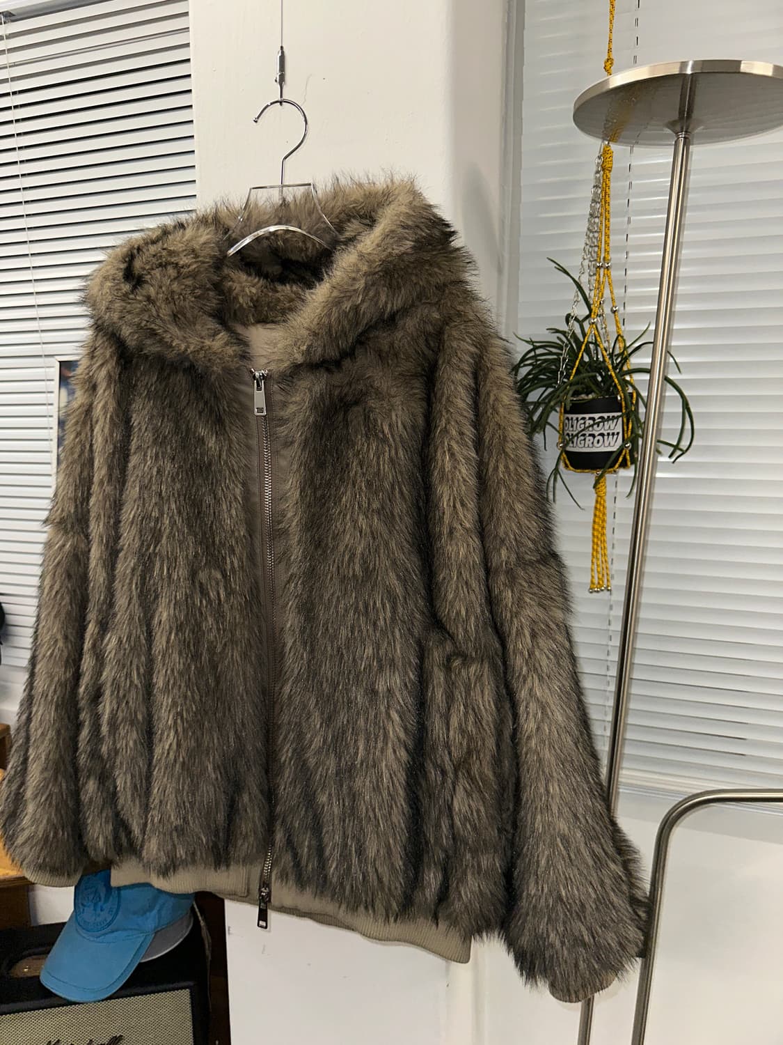 Fur hoodie jacket (os) 상품이미지3