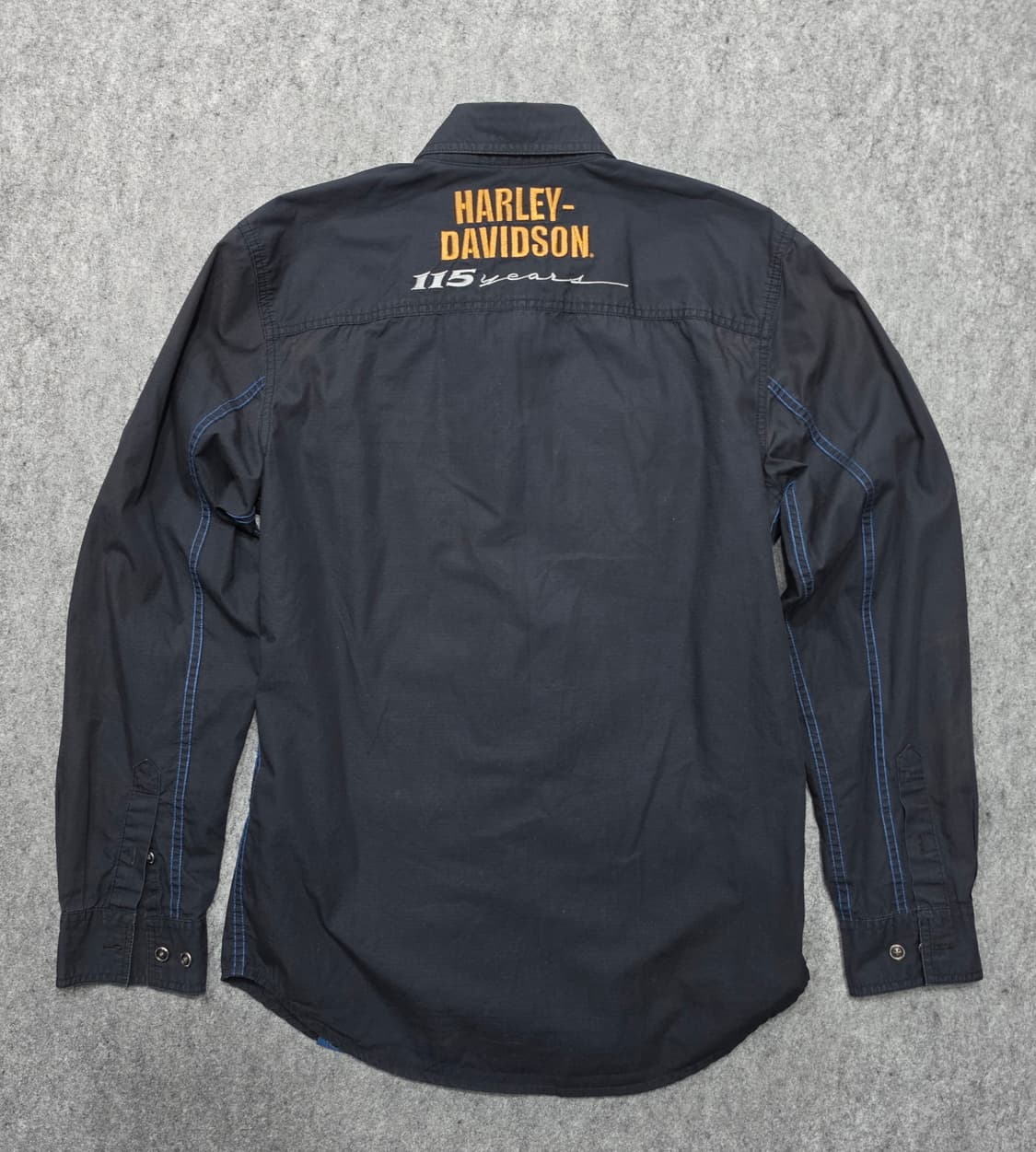 할리 데이비슨 115주년 썬페이드 자수 긴팔 셔츠 S 상품이미지2