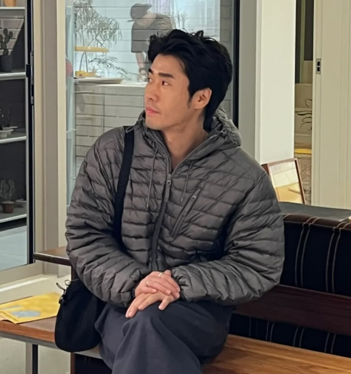 헤지스 [HIS] 경량 구스 다운 그레이 상품이미지3