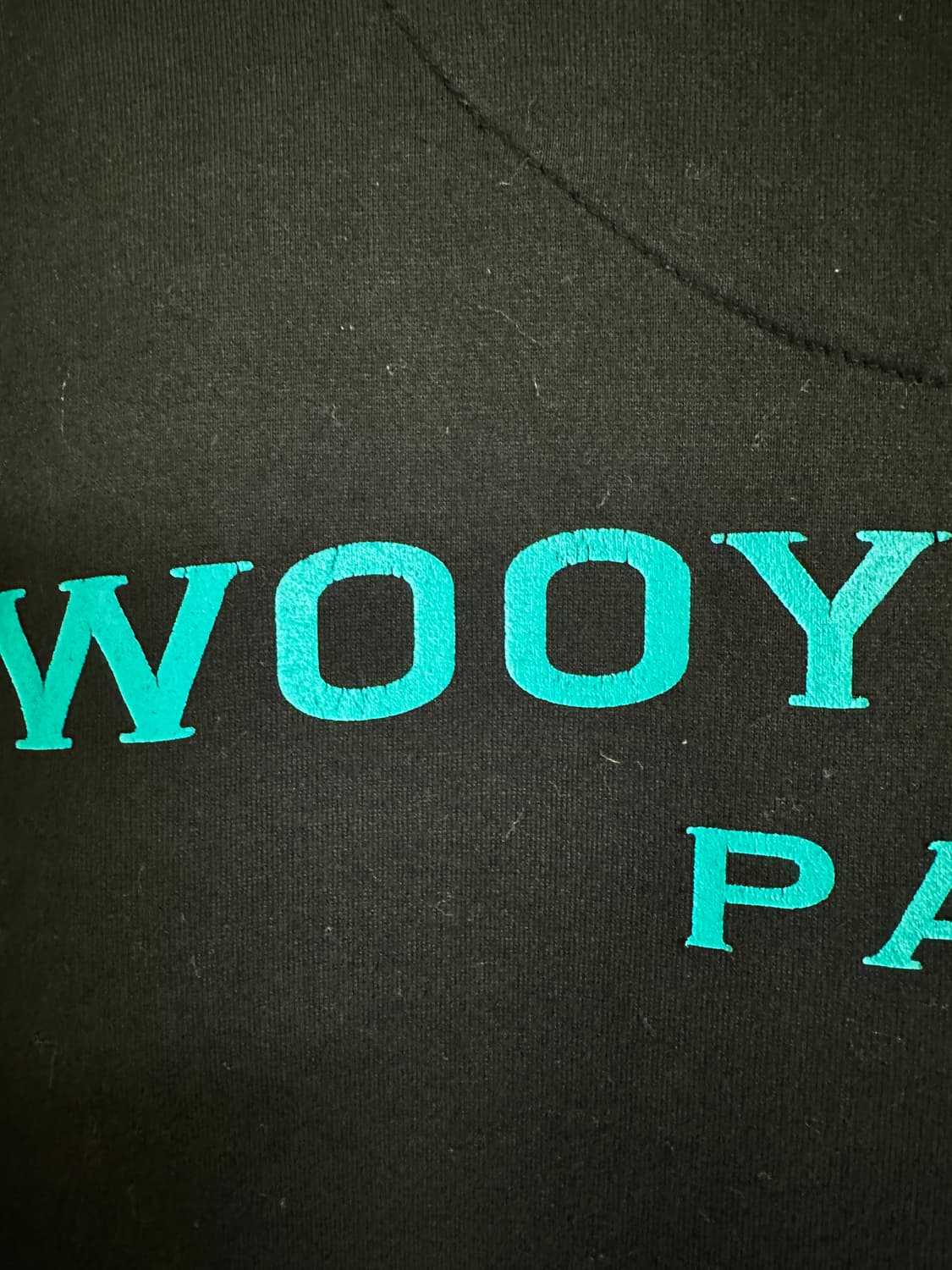 (52) 우영미 터콰이즈 백로고 티셔츠 네이비 - 22FW 상품이미지4