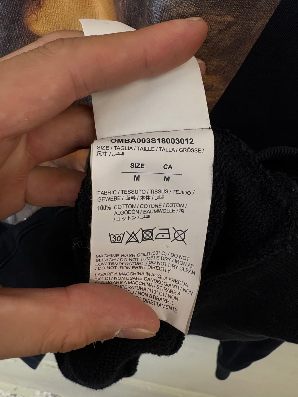 오프화이트 18SS 모나리자 프린팅 맨투맨 상품이미지9