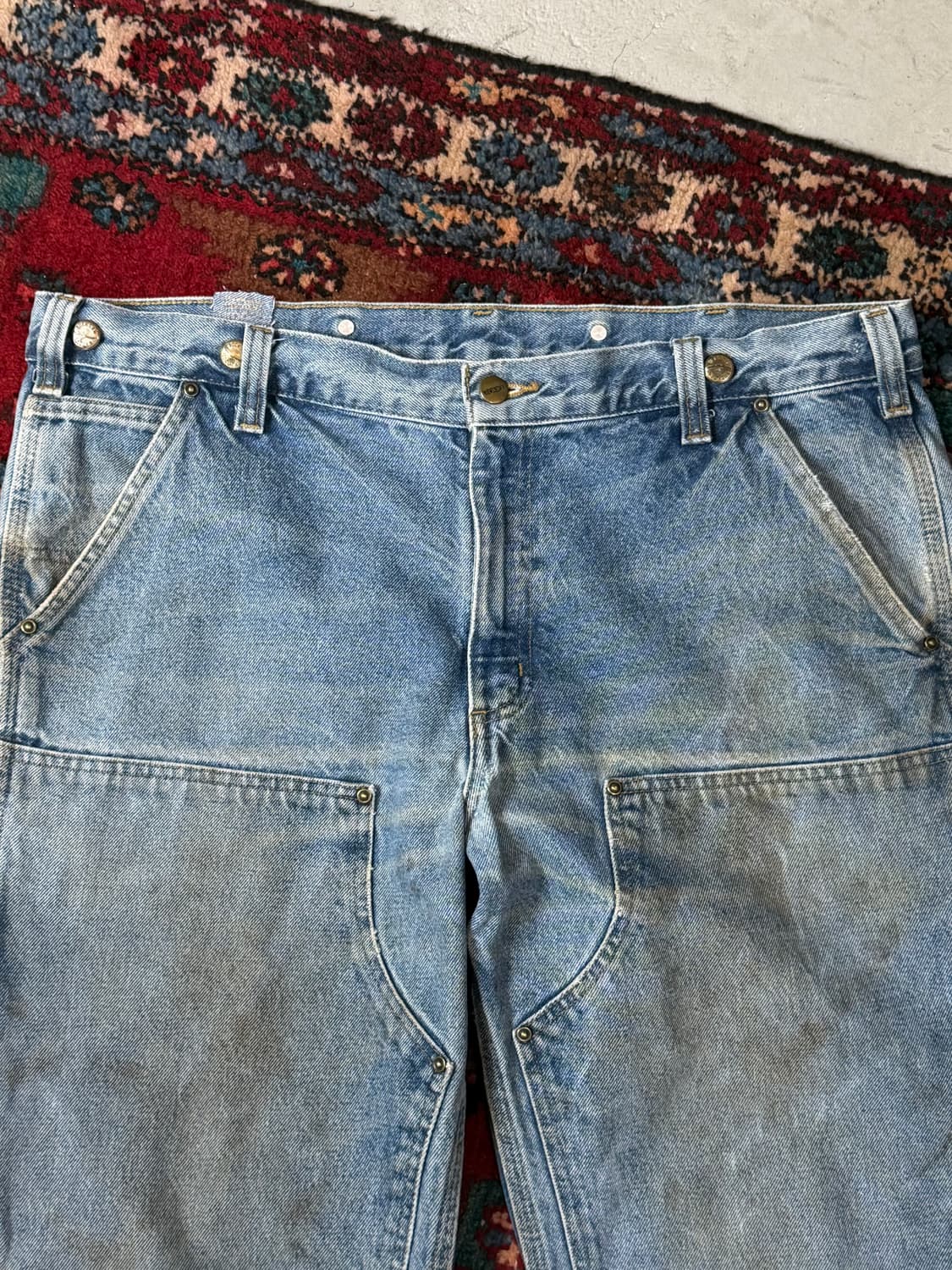 OG 칼하트 데님 더블니 칼하트 워크팬츠 썩블니 상품이미지5