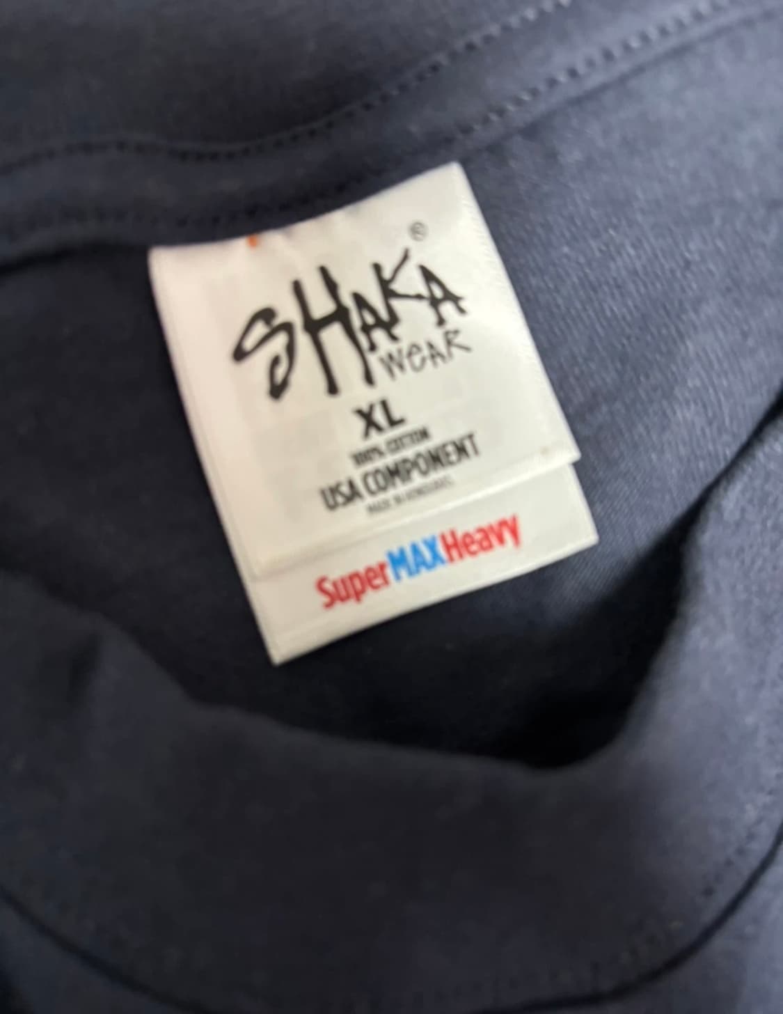 샤카웨어 7.5oz 헤비 롱슬리브 네이비 XL( 실착 1회 ) 상품이미지4