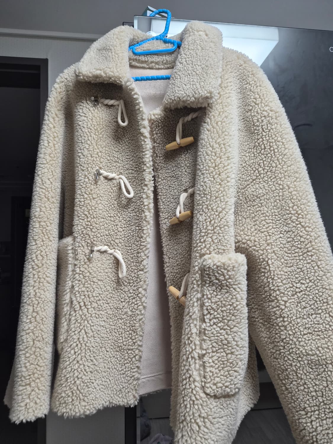 틸아이다이 더플 카라 코트 무스탕 상품이미지3