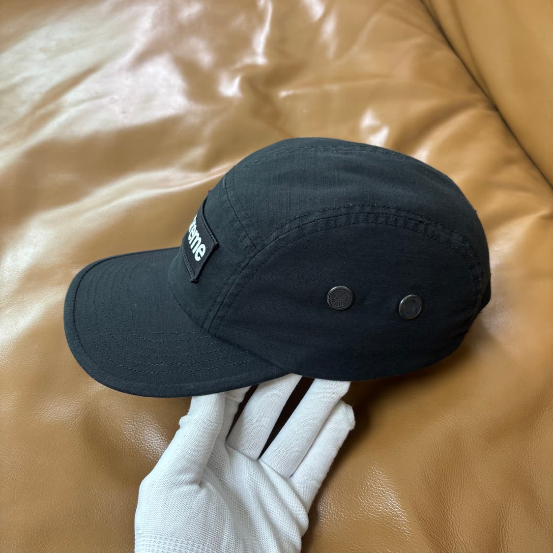 슈프림 캠프캡 모자 박스로고 25ss 밀리터리 블랙 상품이미지5