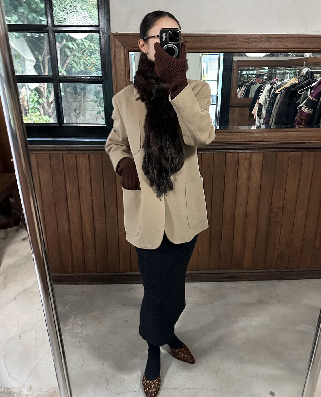 FRANCHE LIPPEE mixed fur long muffler 상품이미지3