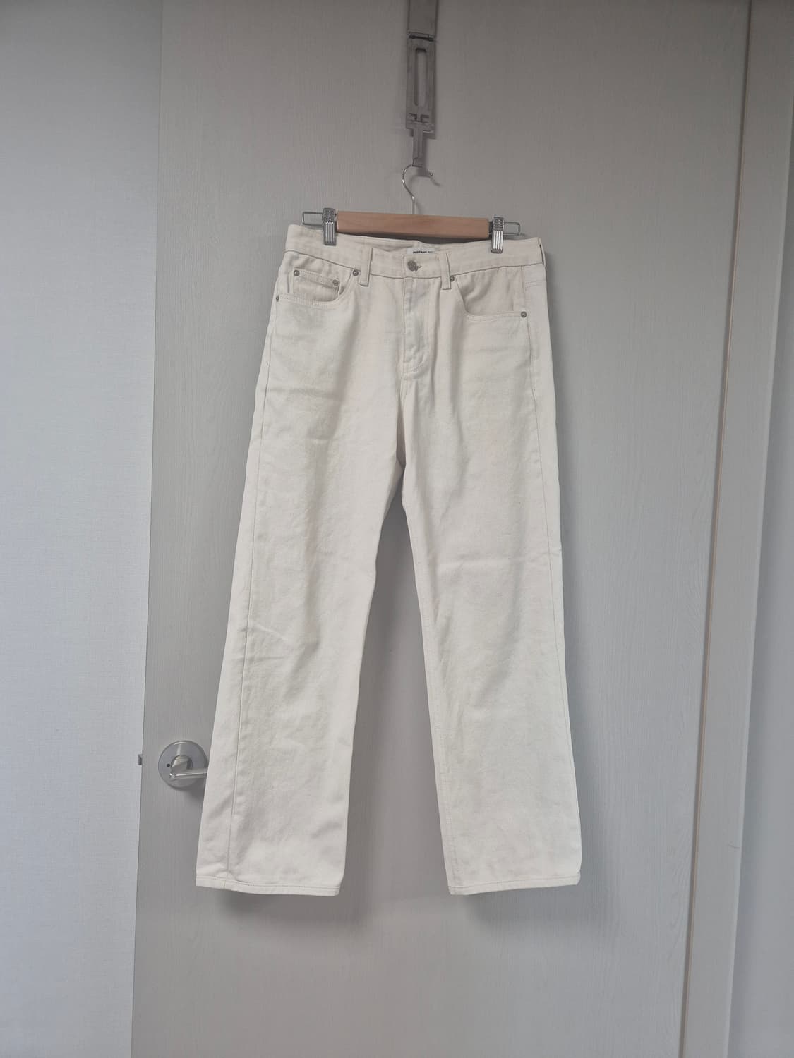 크림색 세미와이드 데님 30인치(이쁨) 상품이미지1