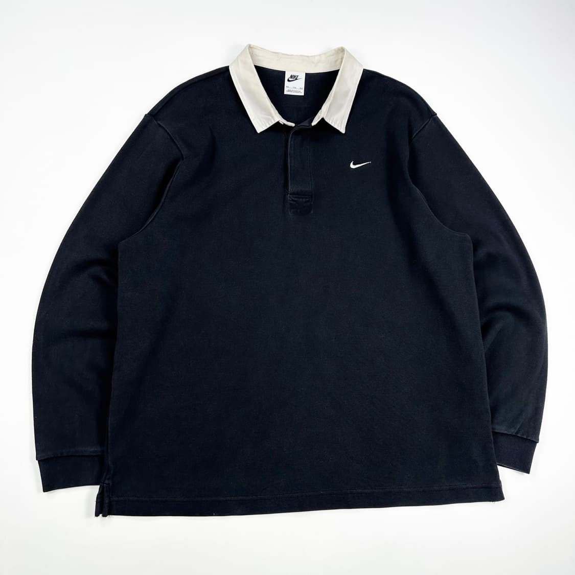 나이키 스우시 블랙 럭비티 맨투맨 (실측 XL) 상품이미지2