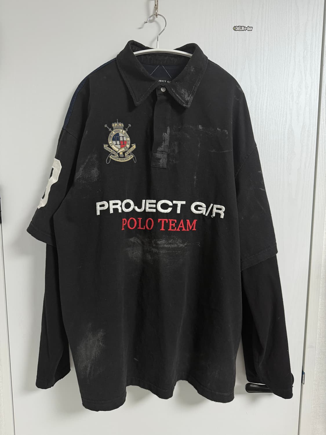 프로젝트gr 폴로 패러디 셔츠 블랙 사이즈2 상품이미지2