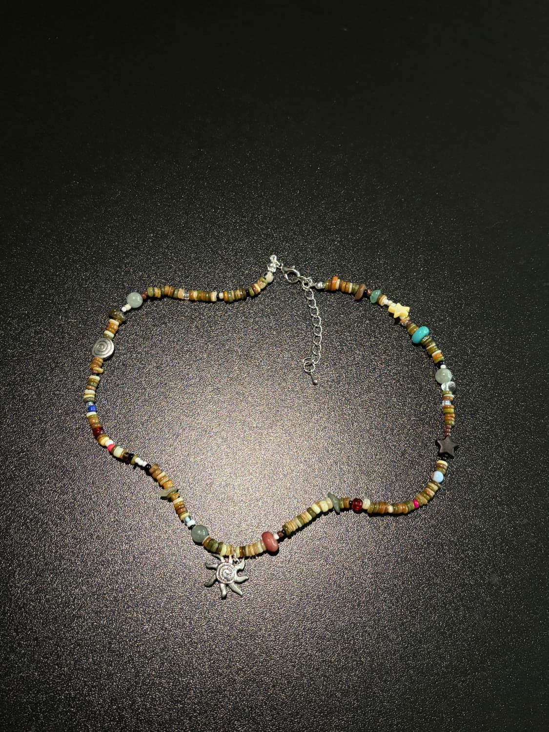 빈티지 비즈 우드 목걸이 / sun wood necklace 상품이미지3