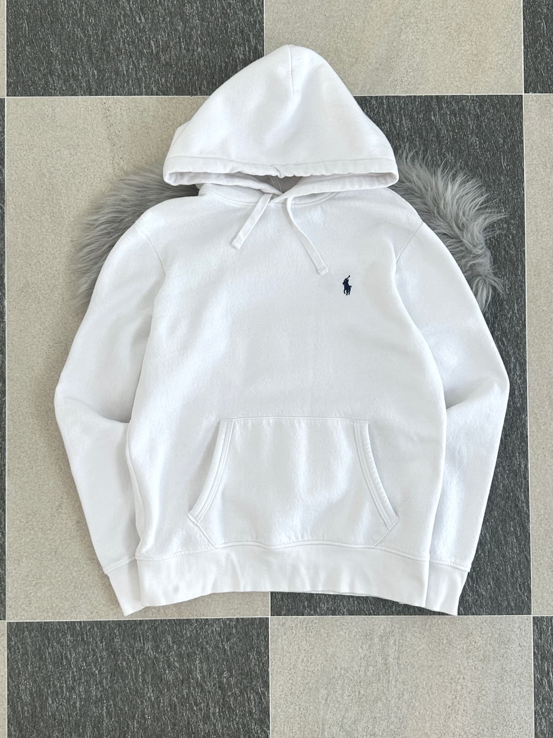 폴로 랄프로렌 화이트 후드 티셔츠 상품이미지5