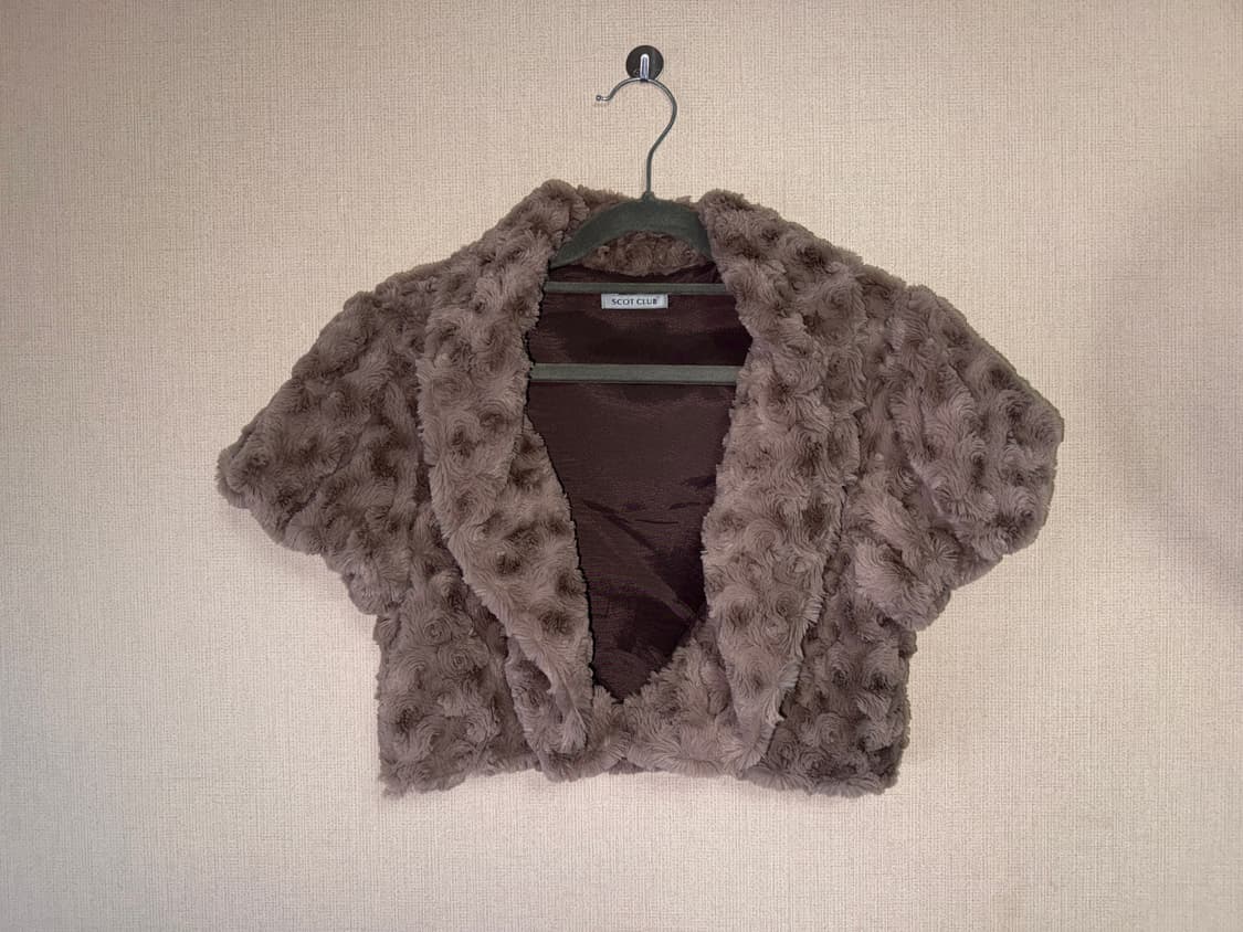 퍼 볼레로 가디건 상품이미지3