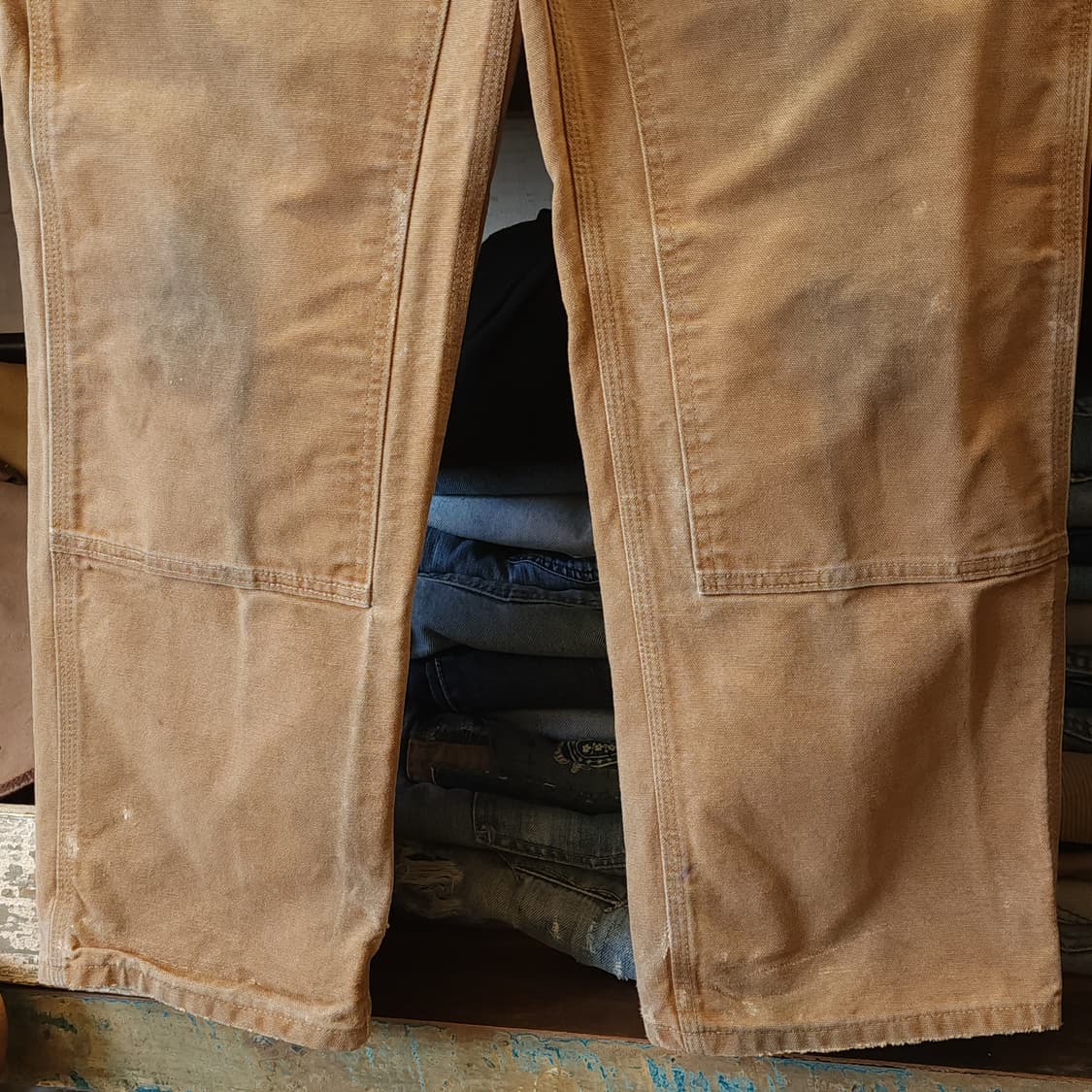 칼하트 워크팬츠 더블니 브라운 칼하트 usa 34x30 상품이미지6