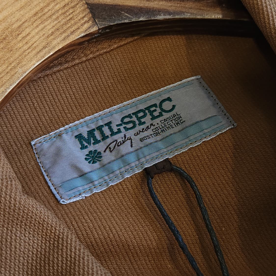 90s 밀스펙 캔버스 자켓 헌팅 초어자켓 브라운 L 상품이미지8