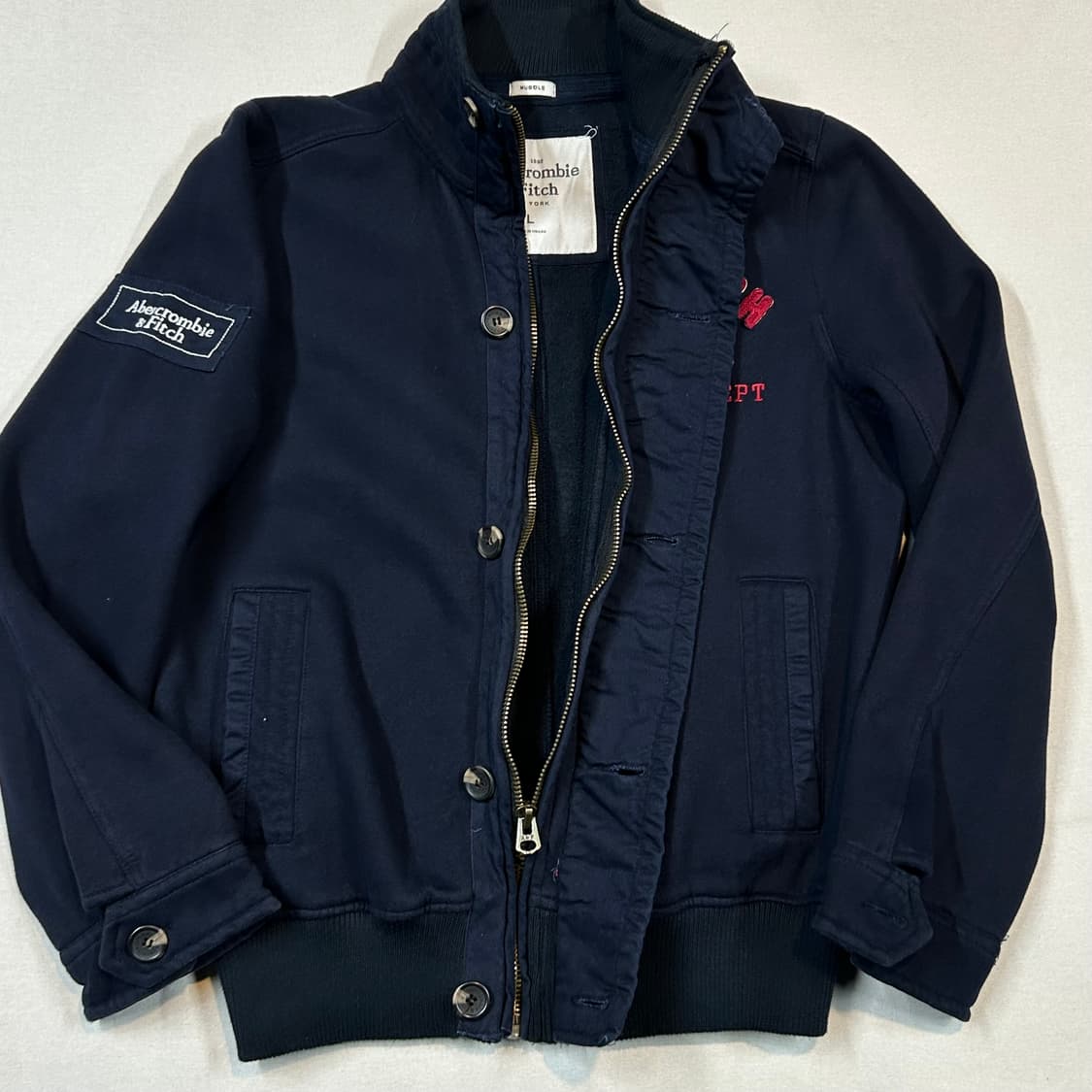 L) 아베크롬비 코튼 집업 자켓 상품이미지5