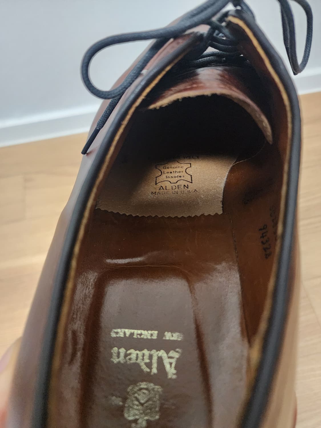 Alden 9432S 11 e/eee 플레인토 크롬악셀  상품이미지7