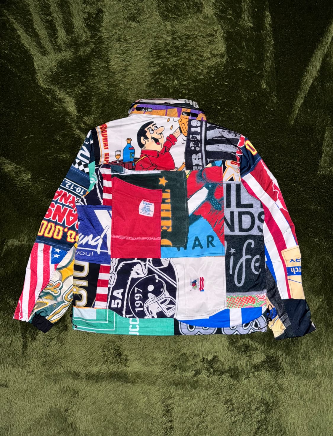 JOEGUSH 조거쉬 빈티지 티셔츠 믹스 프린트 윈드브레이커 자켓 상품이미지7