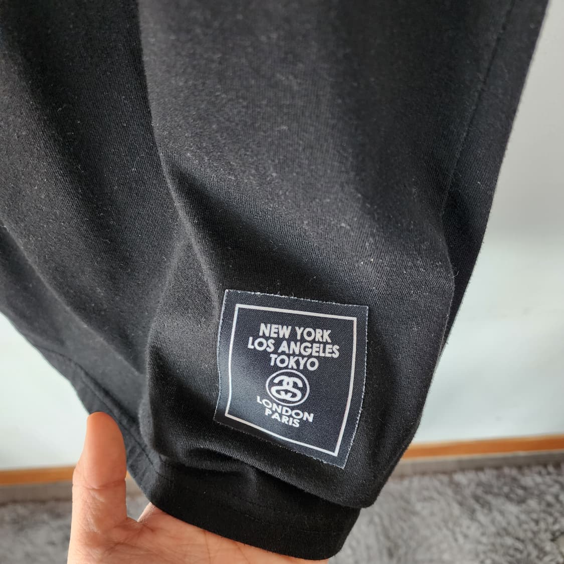 스투시 블랙 반팔 티셔츠 프린팅 상품이미지3